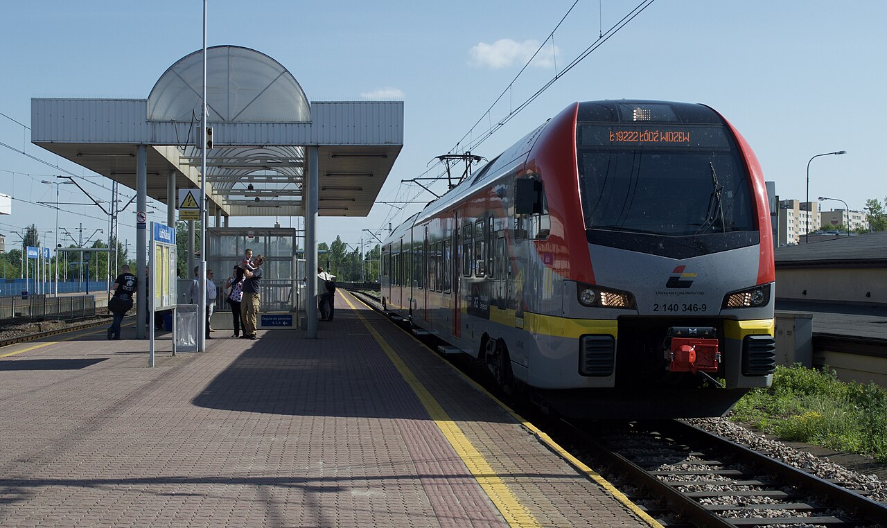 Łódź–Kutno railway — クトノからウッチへ