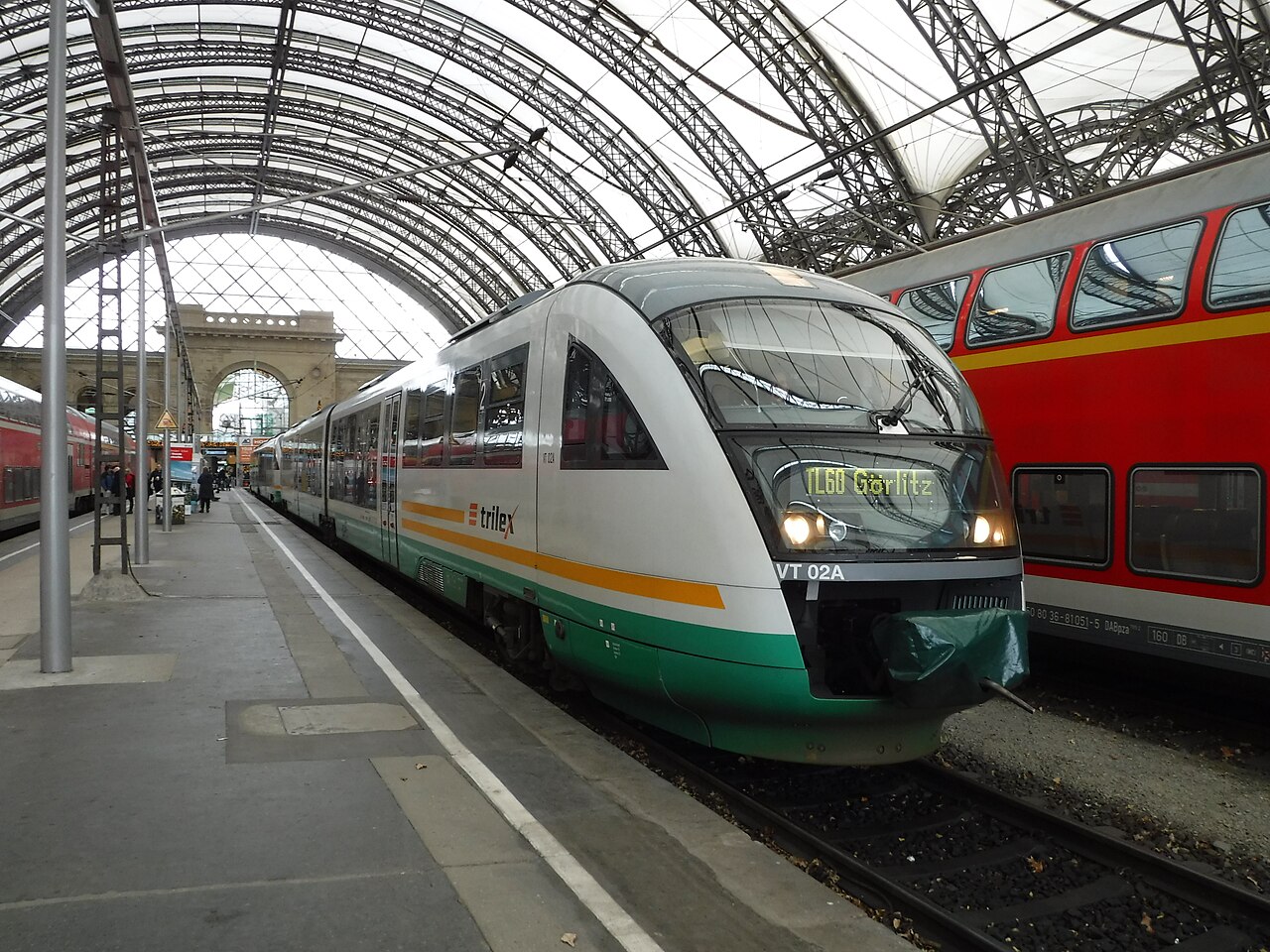 Bahnstrecke Görlitz–Dresden, von Dresden nach Görlitz