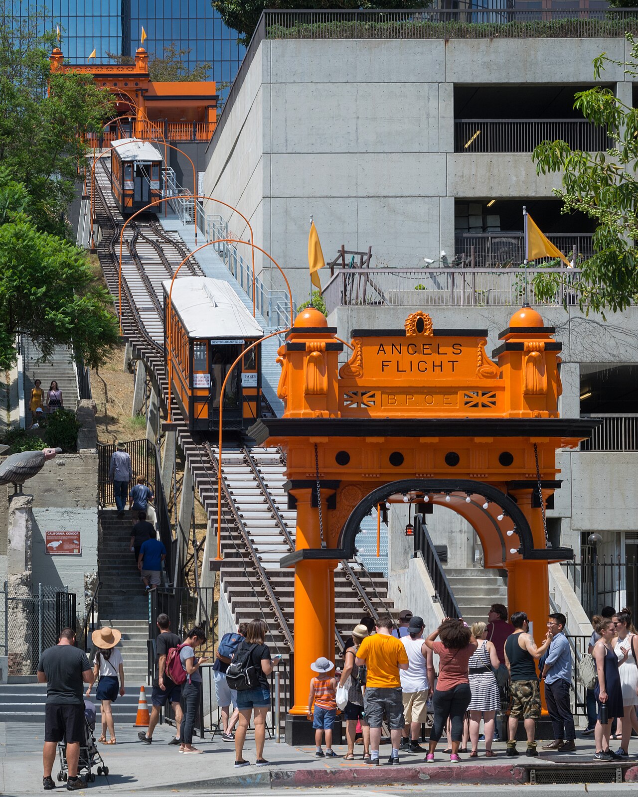 Angels Flight — Los Angeles (Hill Street) to Bunker Hill (California Plaza)