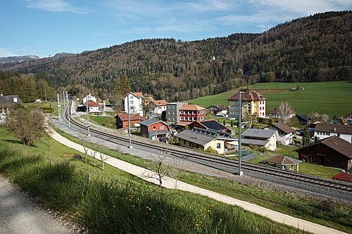 Bahnstrecke Biel/Bienne–La Chaux-de-Fonds – Foto 1
