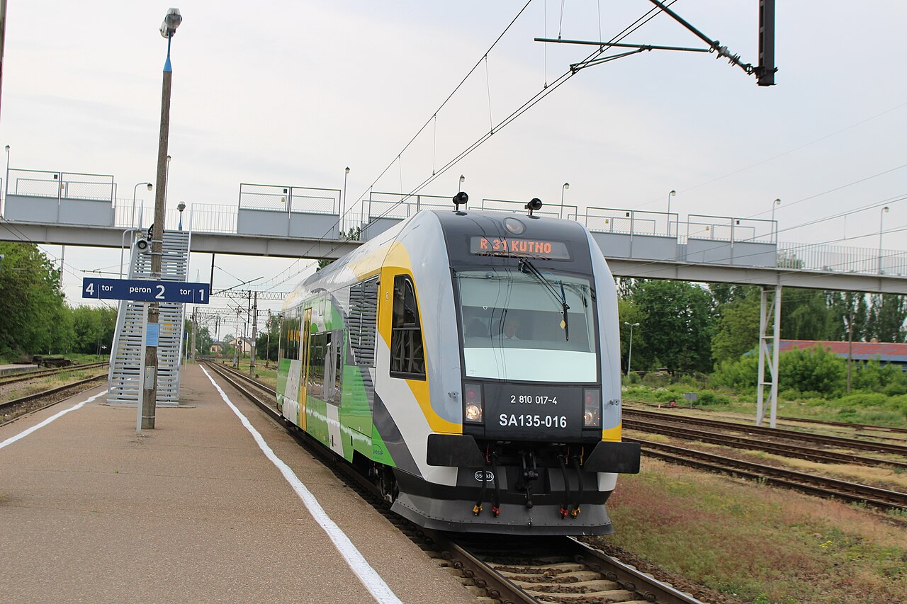 Kutno–Płock railway — Kutno to Płock