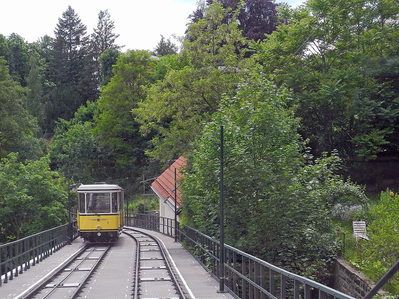 ドレスデン鋼索鉄道 — Dresden (Körnerplatz)からWeißer Hirschへ