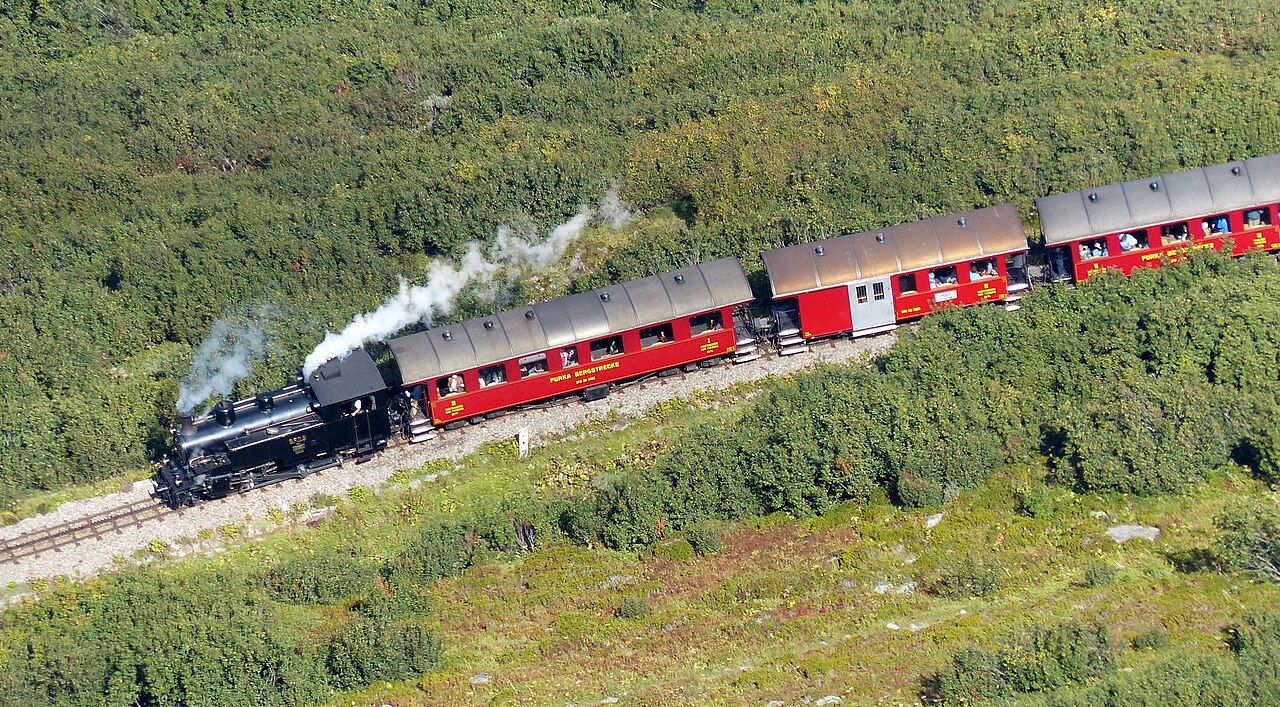 Furka Cogwheel Steam Railway — Realp to Oberwald