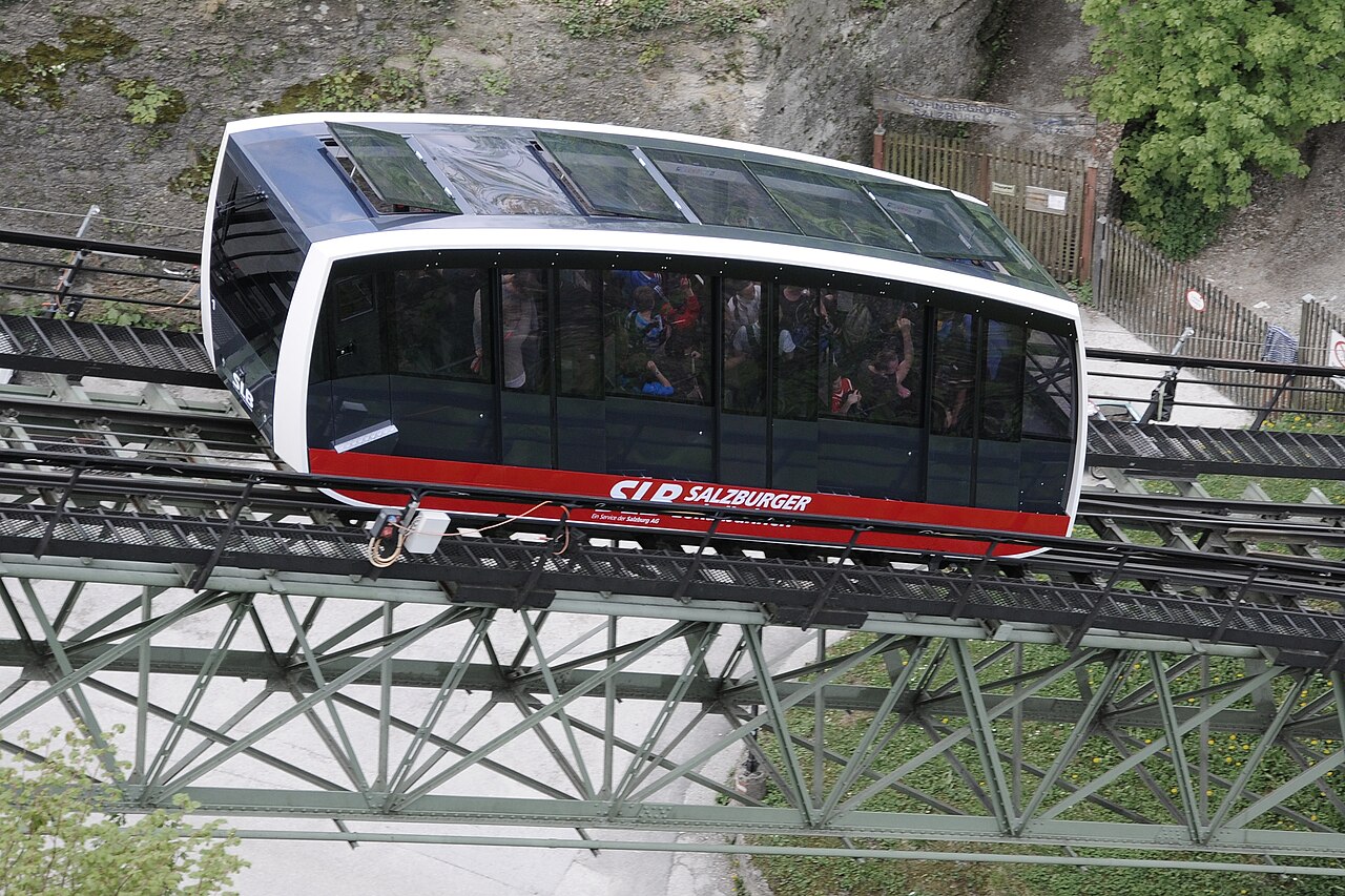 フェストゥングスバーン — Salzburg (Festungsgasse)からホーエンザルツブルク城へ