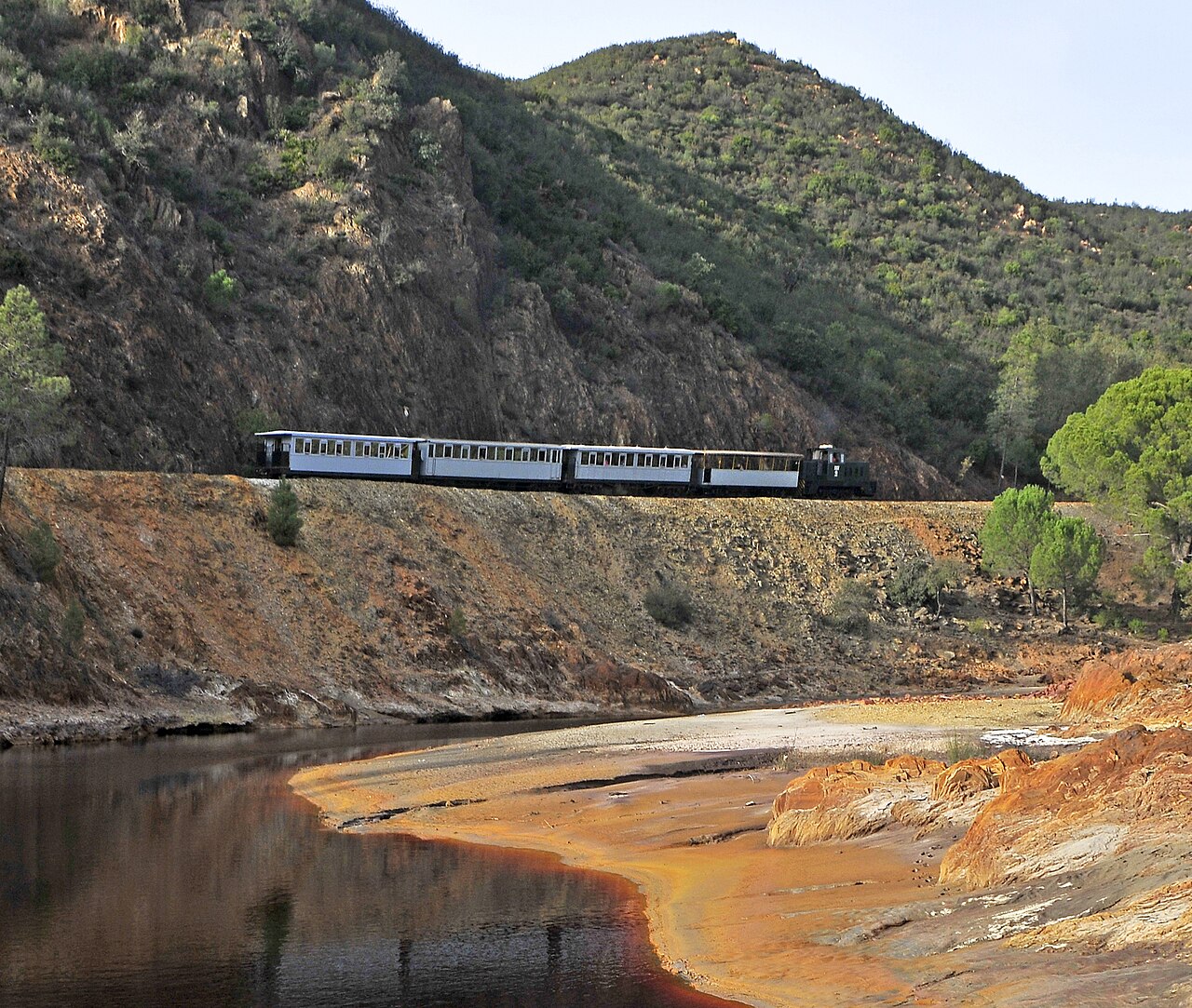 Ferrocarril de Riotinto – von Talleres Mina nach Los Frailes