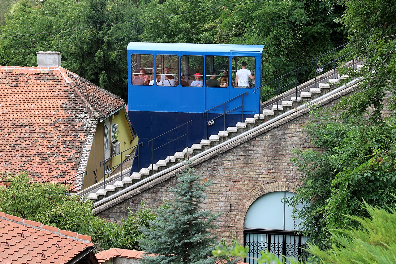 Zagreb Funicular (Uspinjača) — Zagreb (Tomićeva ulica) to Zagreb Upper Town